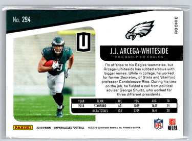 2019 Panini Unparalleled #294 J.J. Arcega-Whiteside V55