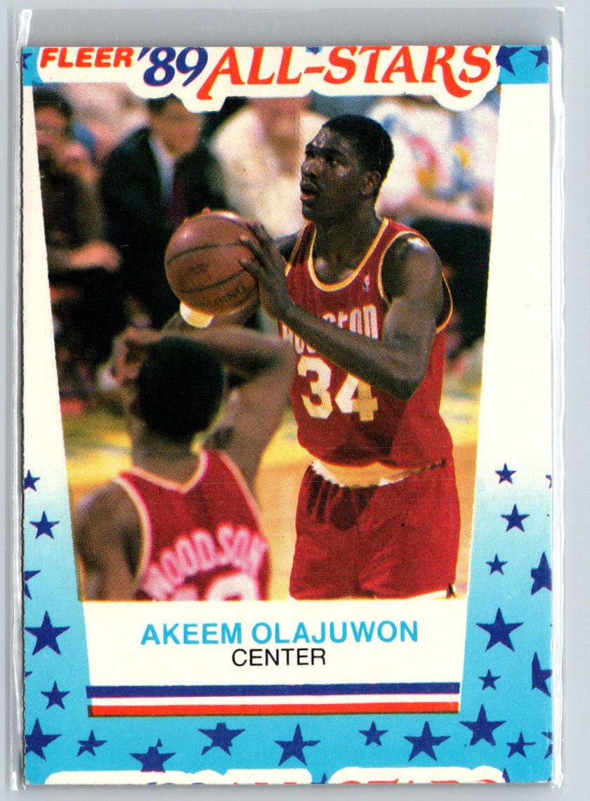 1989-90 Fleer #2 Akeem Olajuwon Stickers V56