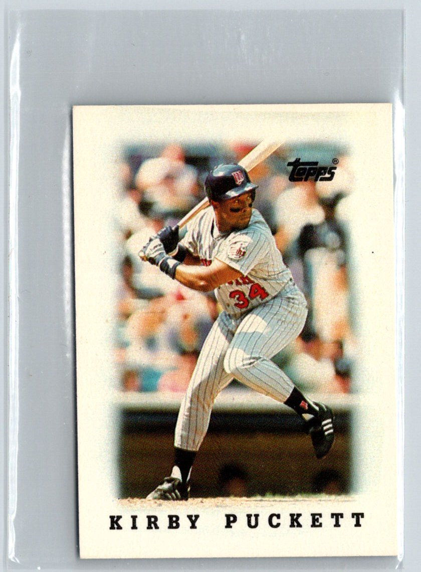 1988 Topps Major League Leaders Minis #23 Kirby Puckett V56