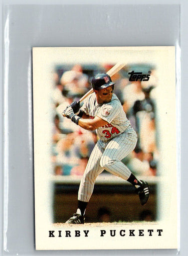 1988 Topps Major League Leaders Minis #23 Kirby Puckett V56