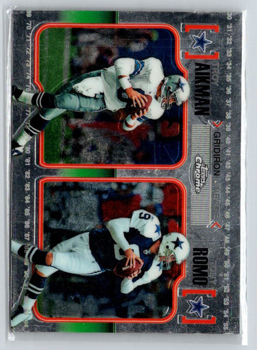 2010 Topps Chrome #CGL-AR Troy Aikman / Tony Romo Gridiron Lineage V57