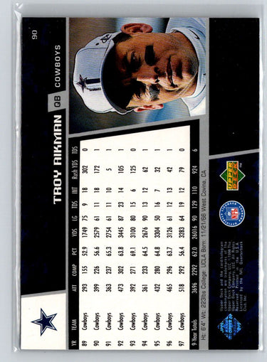 1998 Upper Deck #90 Troy Aikman V57