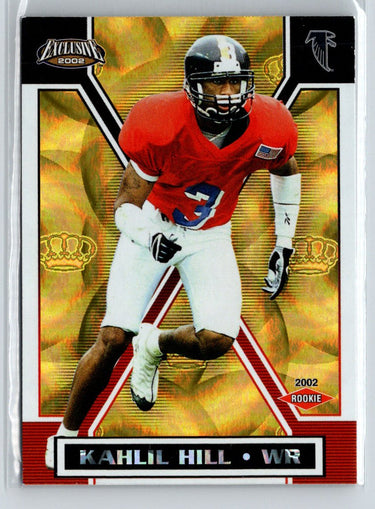 2002 Pacific Exclusive #8 Kahlil Hill Gold V57