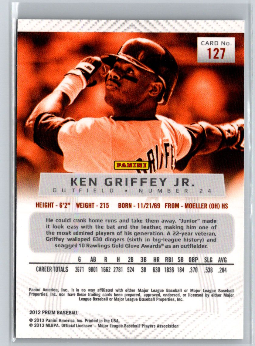 2012 Panini Prizm #127 Ken Griffey Jr. V58