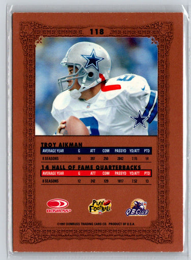 1997 Donruss Preferred #118 Troy Aikman V58
