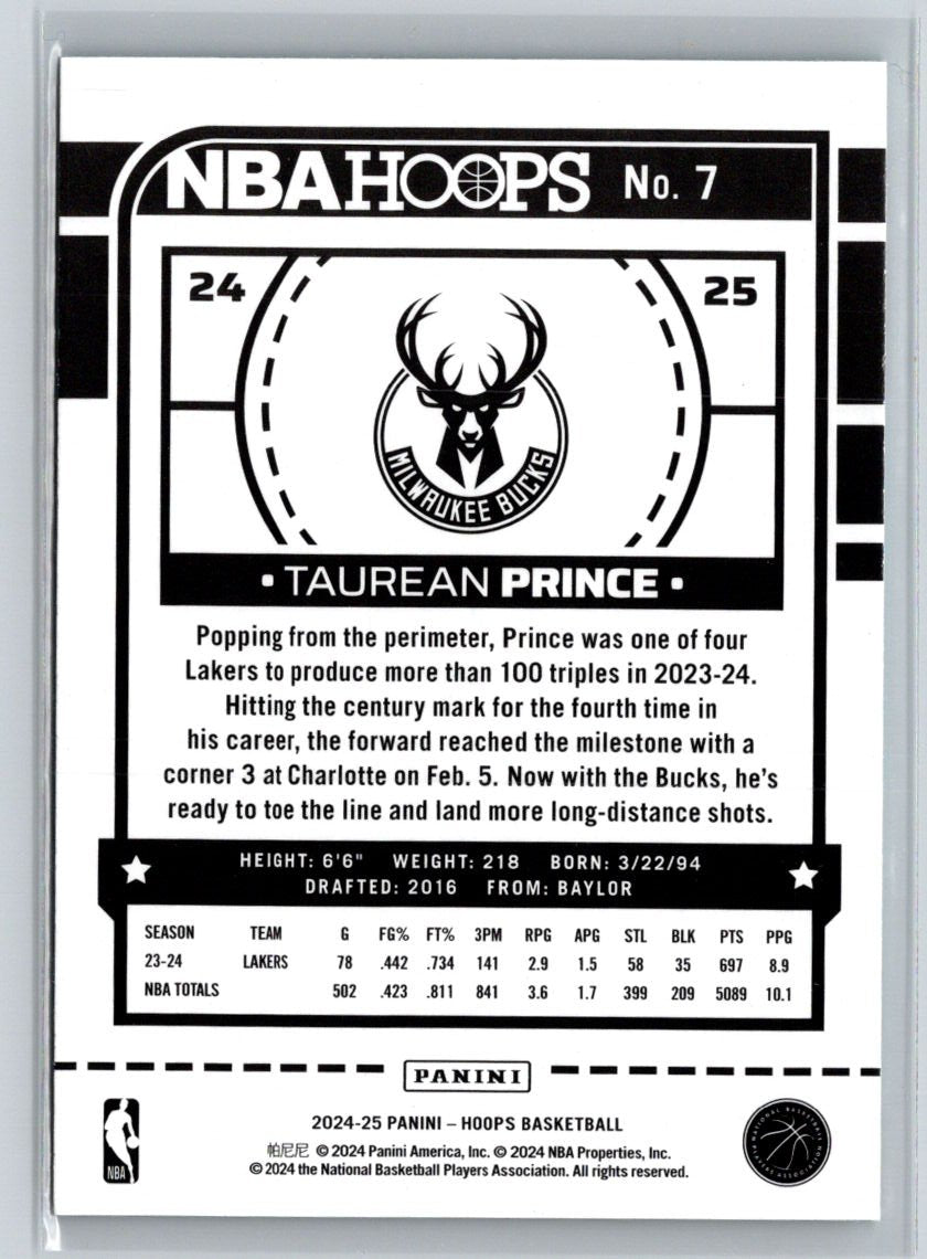 2024-25 Hoops #7 Taurean Prince Blue V59