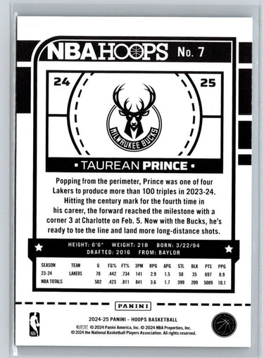 2024-25 Hoops #7 Taurean Prince Blue V59