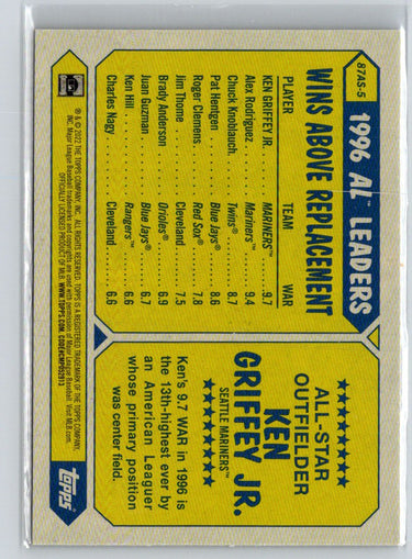 2022 Topps Ken Griffey Jr. 1987 Topps Baseball 35th Anniversary All-Stars V59