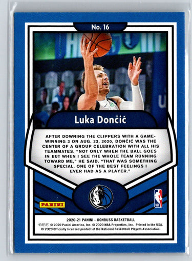 2020-21 Donruss #16 Luka Doncic Complete Players V60