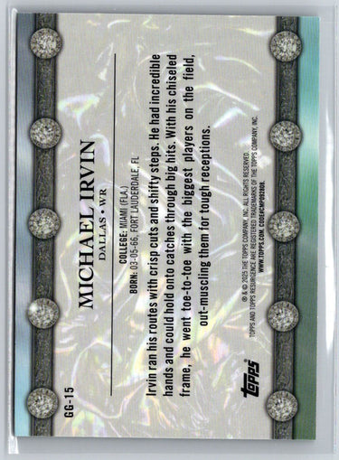 2024 Topps Resurgence - Glimmer and Gleam #GG-15 Michael Irvin V60