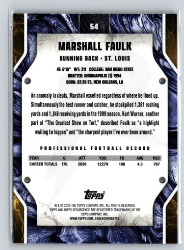 2024 Topps Resurgence #54 Marshall Faulk V60
