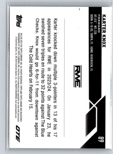 2023-24 Topps Chrome Overtime Elite #89 Karter Knox V61