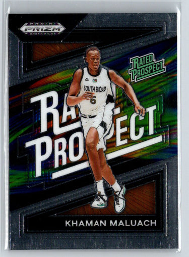2024 Panini Prizm Draft Picks #16 Khaman Maluach Rated Prospect V61