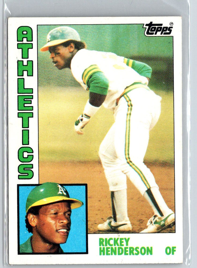 1984 Topps #230 Rickey Henderson V61