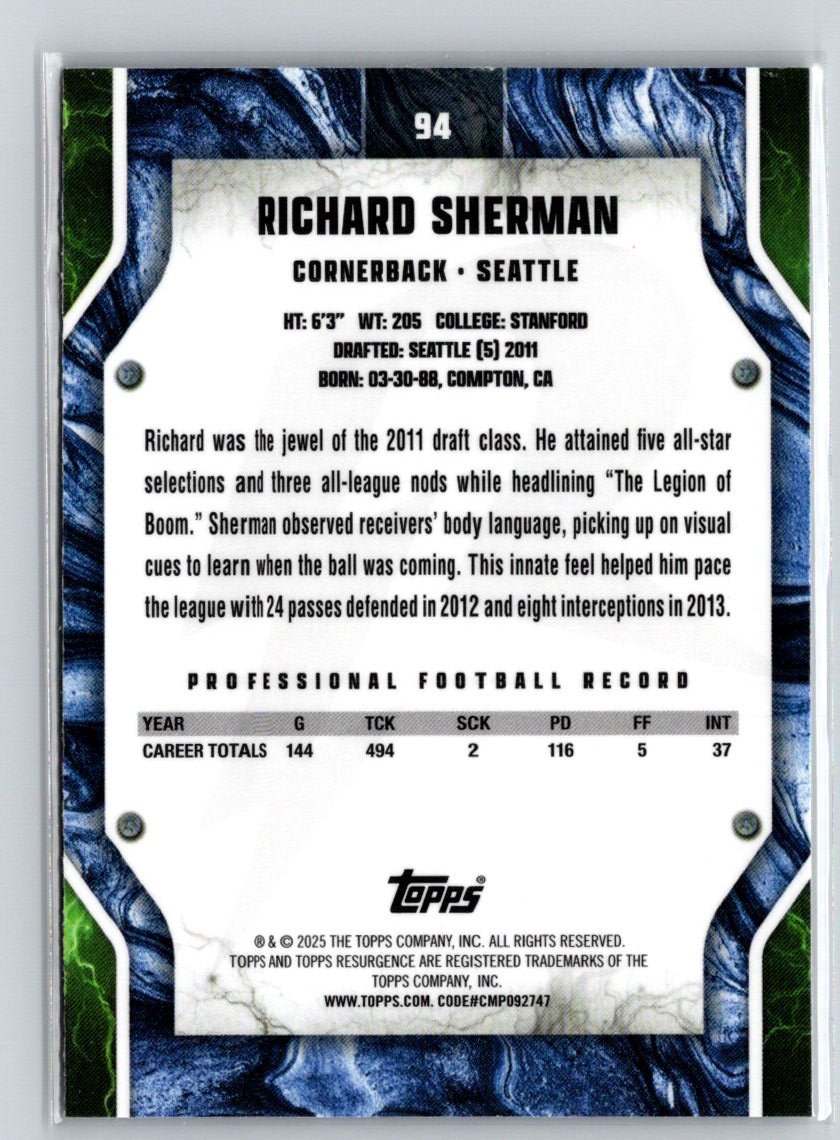 2024 Topps Resurgence #94 Richard Sherman V62