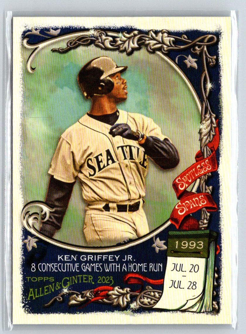 2023 Topps Allen & Ginter #SS-20 Ken Griffey Jr. Spotless Spans V64
