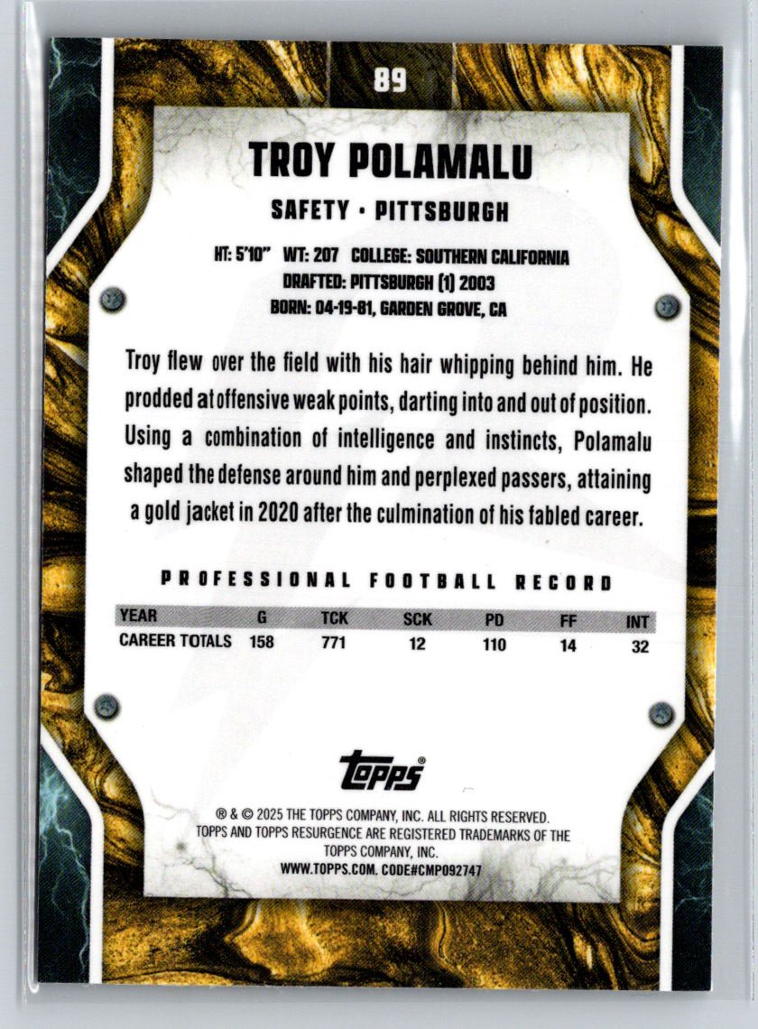 2024 Topps Resurgence #89 Troy Polamalu V64