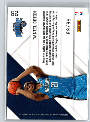 2010-11 Panini Prestige #28 Daniel Orton Prestigious Picks Gold #/99 V65
