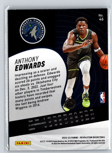 2022-23 Panini Revolution #46 Anthony Edwards V65
