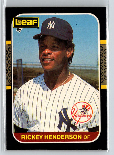 1987 Leaf #191 Rickey Henderson V66