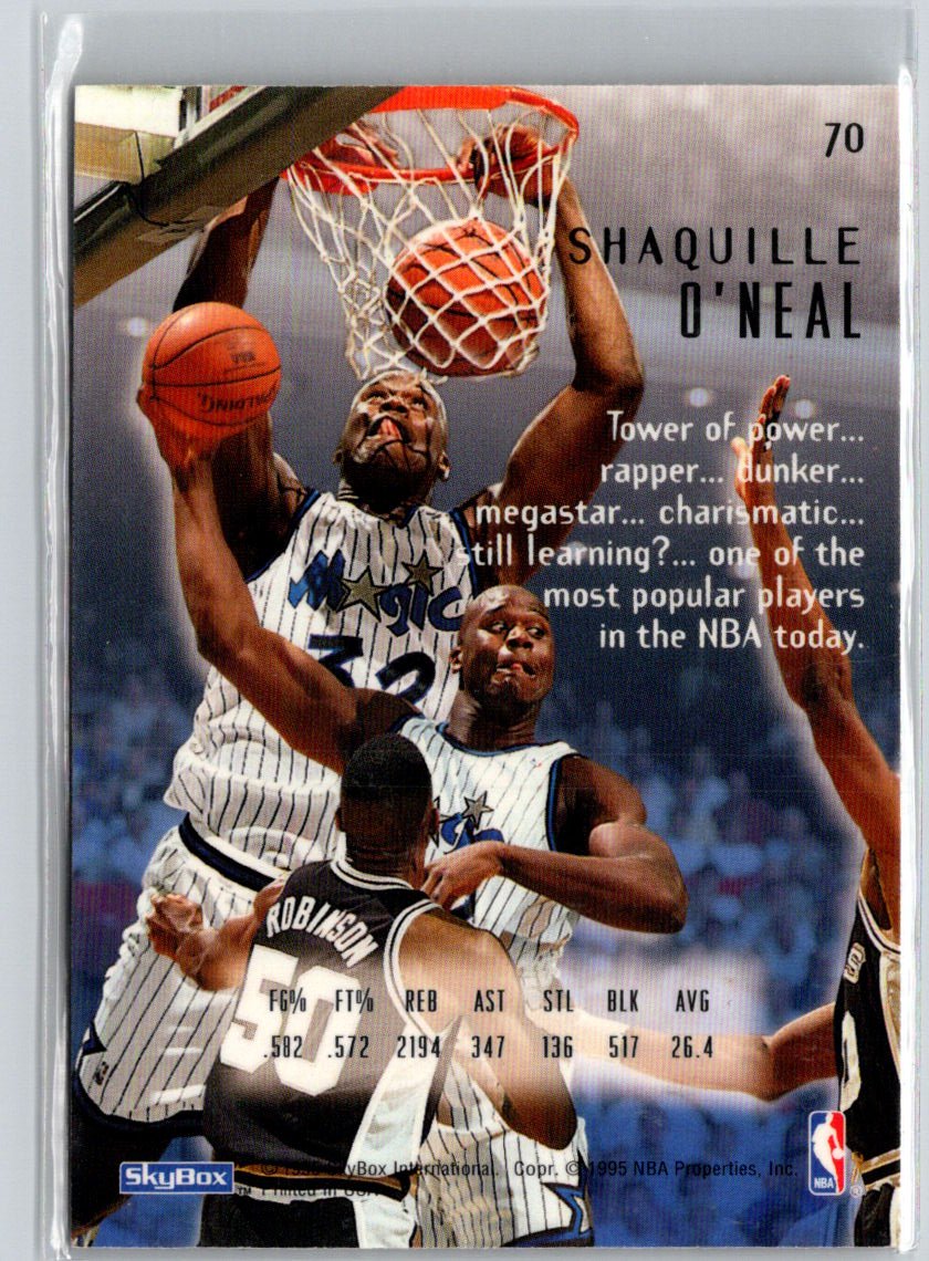 1994-95 SkyBox E-Motion #70 Shaquille O'Neal V67