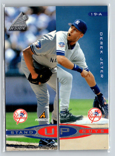 1998 Pinnacle Inside #19-A / 19-B Derek Jeter Stand Up Guys V67