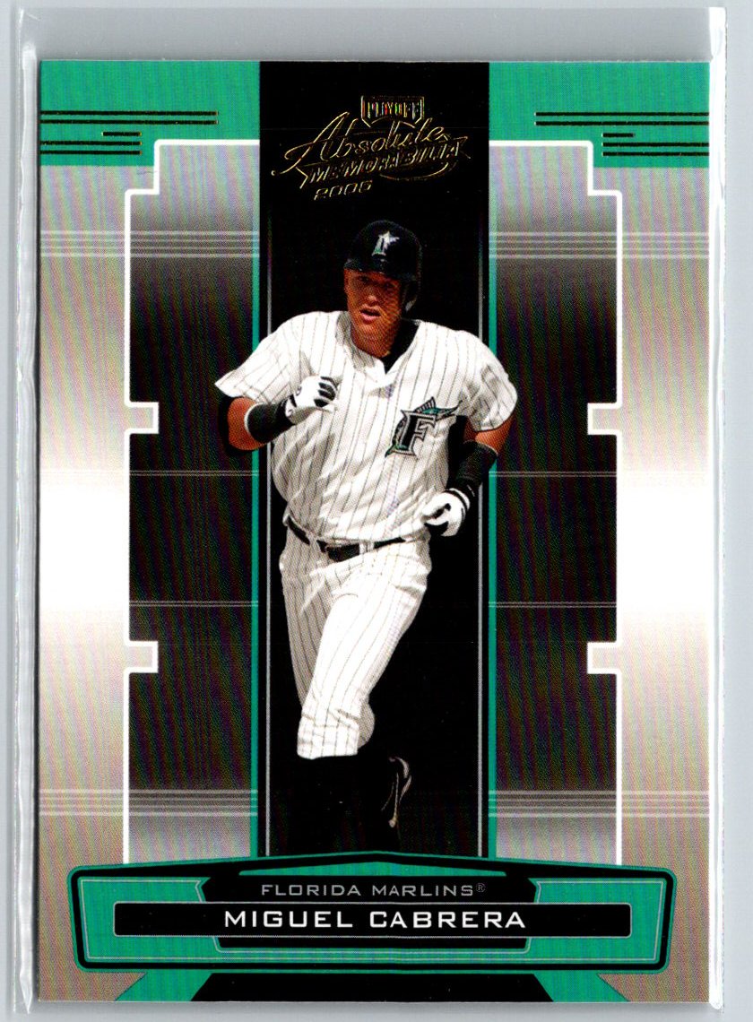 2005 Playoff Absolute Memorabilia #70 Miguel Cabrera Retail Gold V68