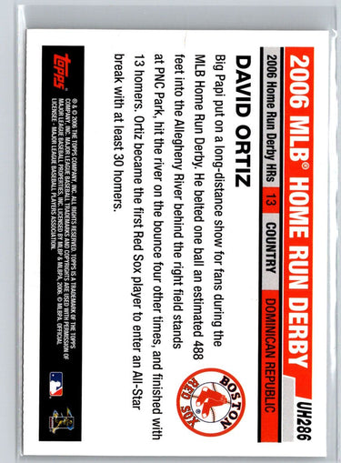 2006 Topps Updates & Highlights #UH286 David Ortiz V68