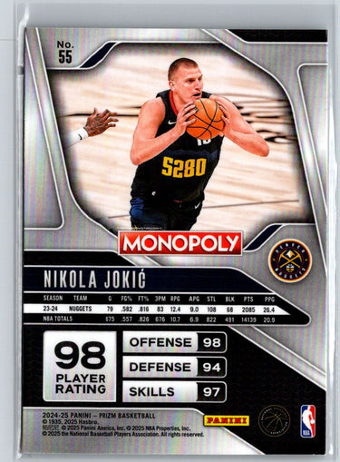 2024-25 Panini Prizm Monopoly #55 Nikola Jokic V68