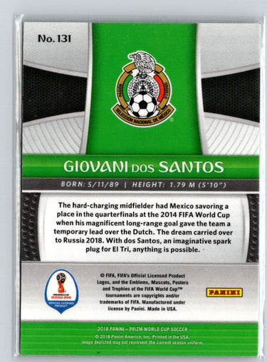 2018 Panini Prizm FIFA World Cup #131 Giovani Dos Santos V68