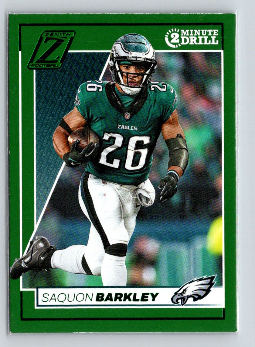 2024 Panini Zenith #80 Saquon Barkley Two Minute Drill V68