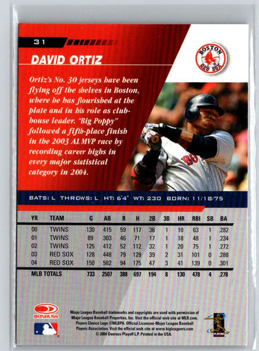 2005 Leaf #31 David Ortiz V69