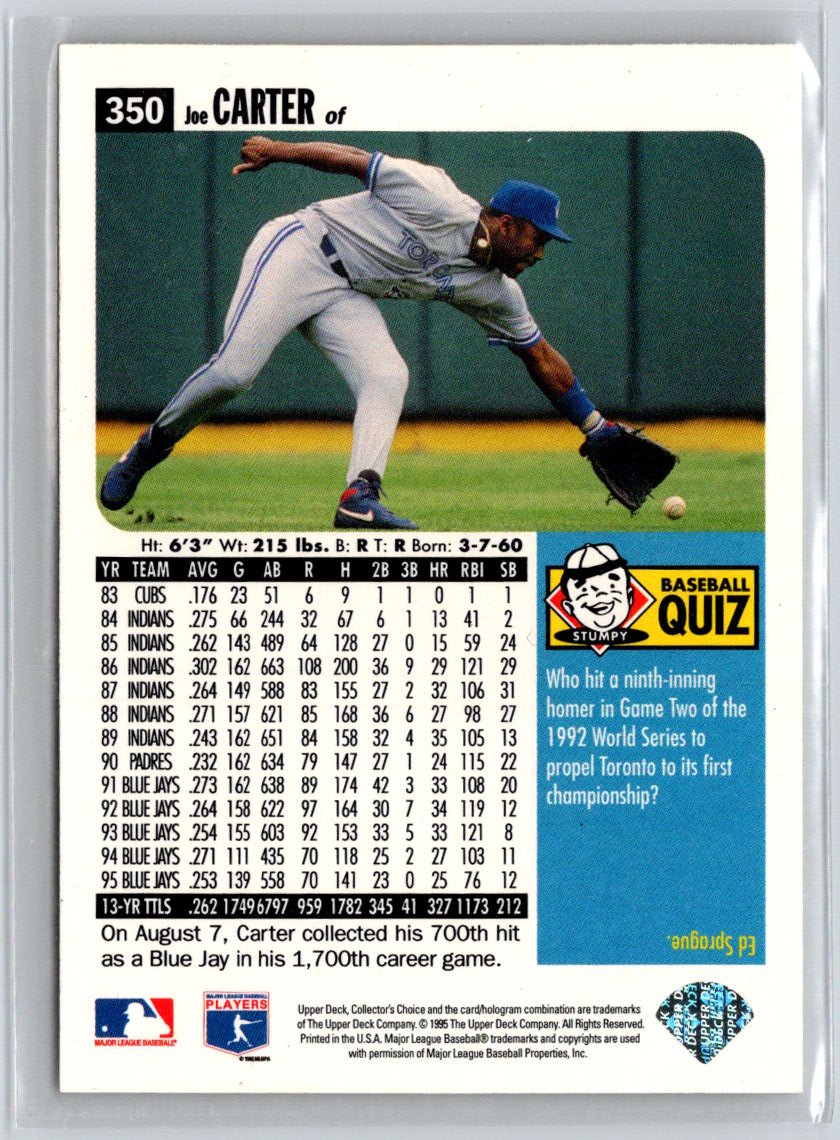 1996 Collector's Choice #350 Joe Carter V69