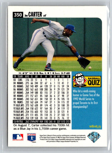 1996 Collector's Choice #350 Joe Carter V69