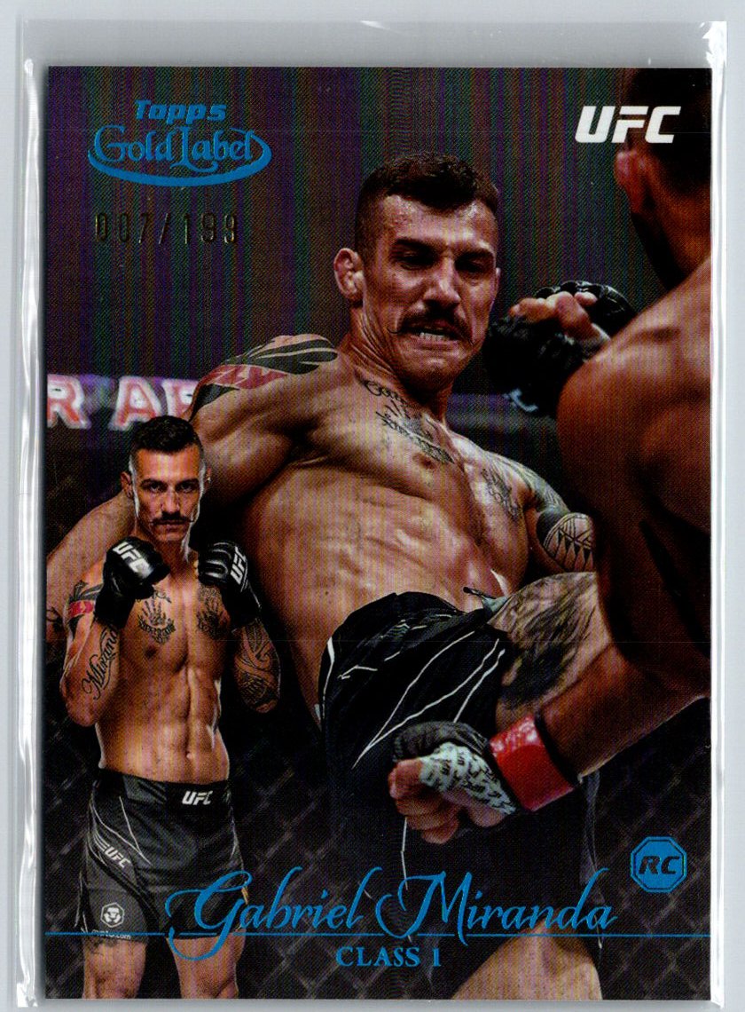 2024 Topps Gold Label UFC #82 Gabriel Miranda Class 1 /199 V69