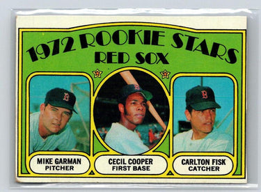 1972 Topps #79 Red Sox Rookie Stars Mike Garman Cecil Cooper Carlton Fisk V70