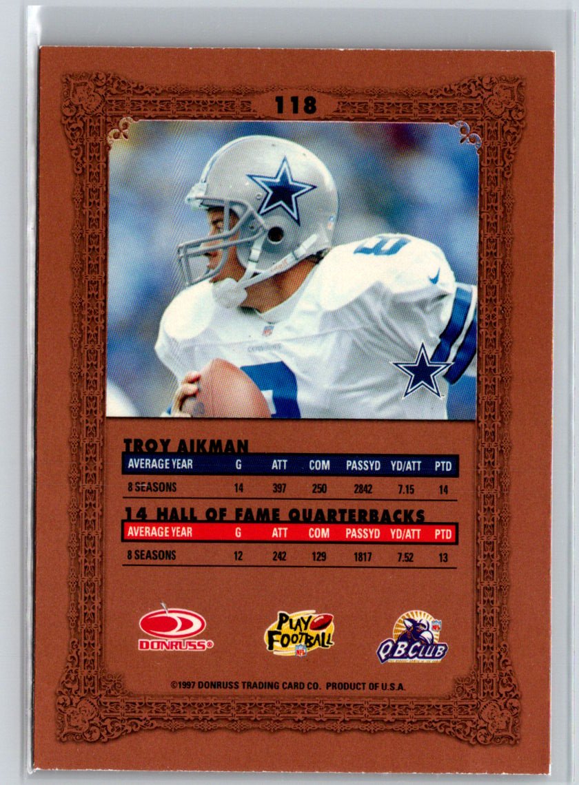 1997 Donruss Preferred #118 Troy Aikman V70