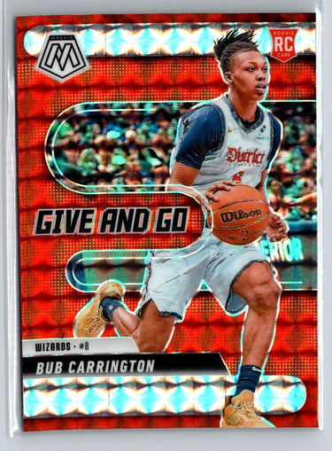 2024-25 Panini Mosaic #15 Bub Carrington Give and Go Mosaic W01