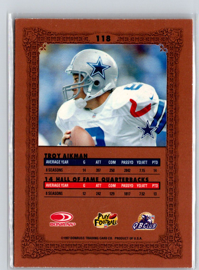 1997 Donruss Preferred #118 Troy Aikman W02