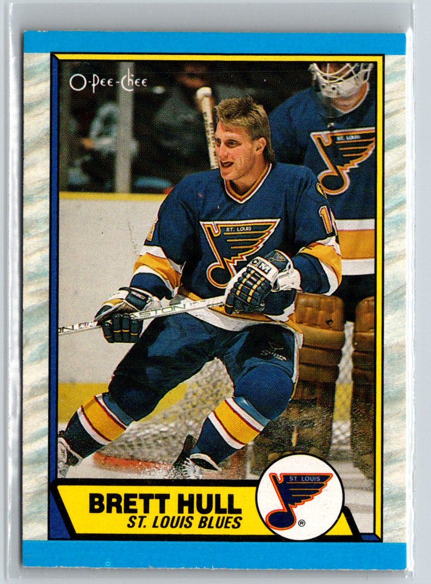 1989-90 O-Pee-Chee #186 Brett Hull W02