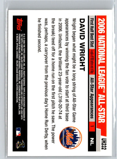 2006 Topps Updates & Highlights #UH232 David Wright W03