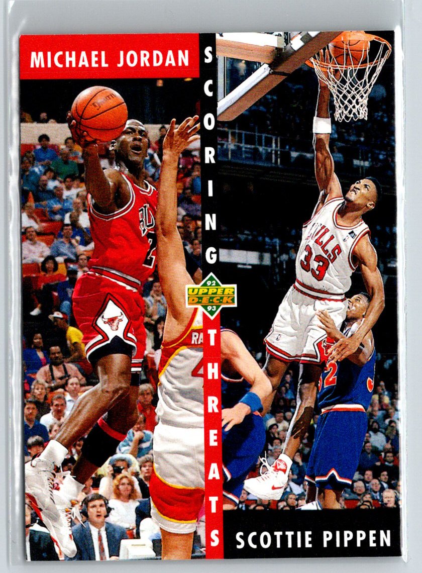 1992-93 Upper Deck #62b Michael Jordan / Scottie Pippen W03