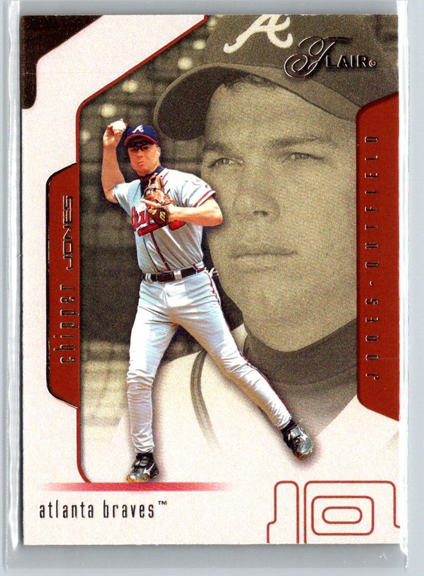 2002 Flair #83 Chipper Jones W04