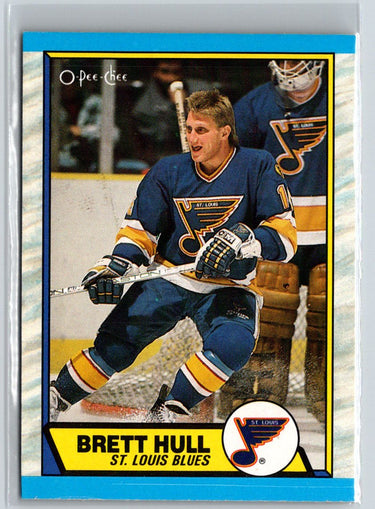 1989-90 O-Pee-Chee #186 Brett Hull W04