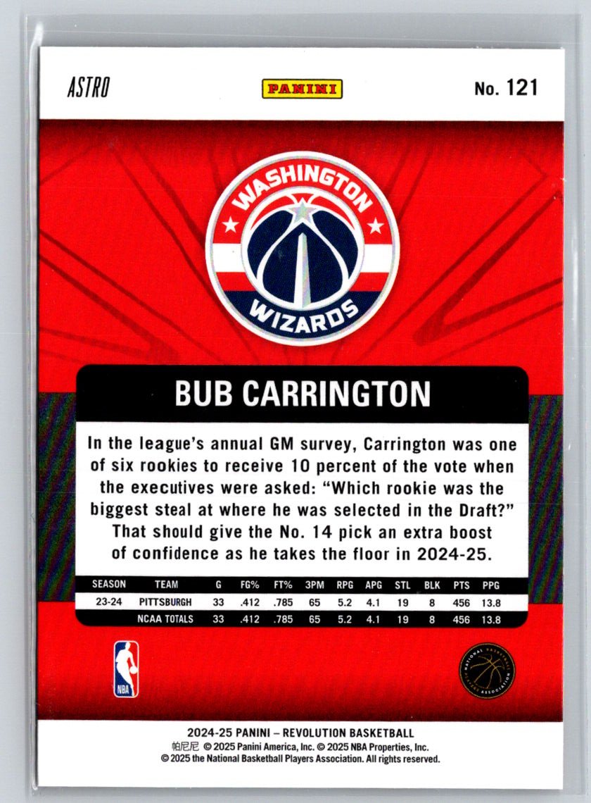 2024-25 Panini Revolution #121 Bub Carrington Astro W12