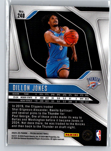 2024-25 Panini Prizm #240 Dillon Jones W12