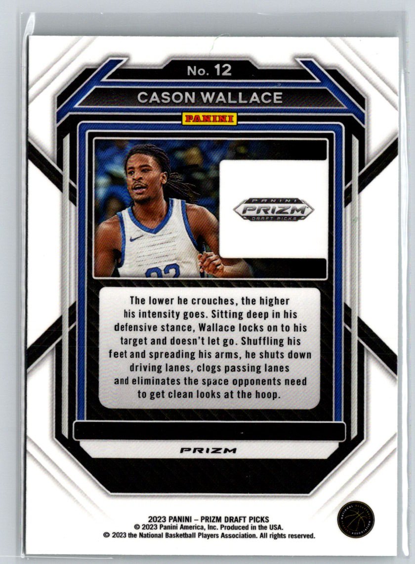 2023 Panini Prizm Draft Picks #12 Cason Wallace Green W14