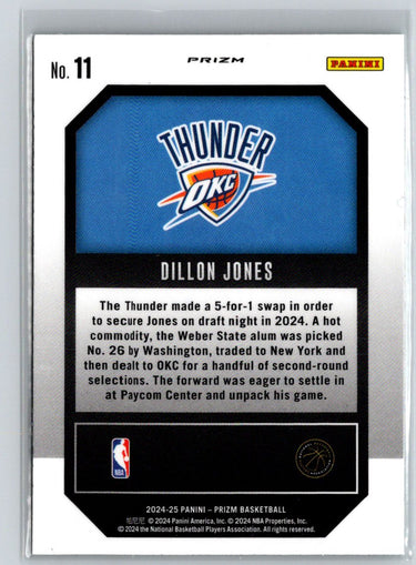 2024-25 Panini Prizm #11 Dillon Jones Emergent Prizms Green W14