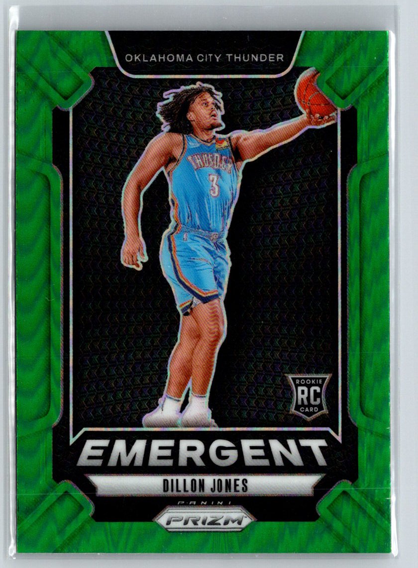 2024-25 Panini Prizm #11 Dillon Jones Emergent Prizms Green W14