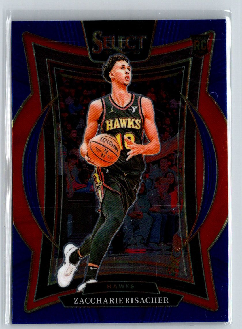 2024-25 Panini Select #86 Zaccharie Risacher Blue (Retail) W15